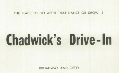 Chadwicks Drive-In - 1955 Muskegon Heights High School Yearbook